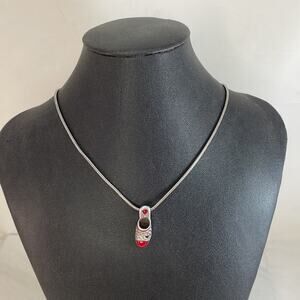 Brighton retired red shoe necklace